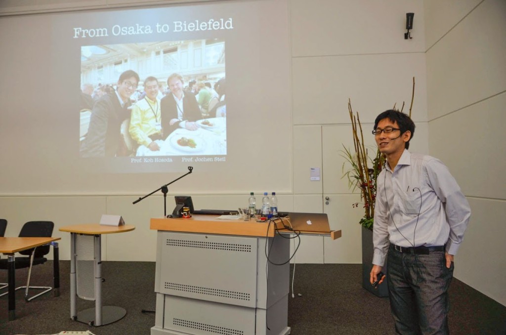 Kenichi Narioka describing his experience in Germany