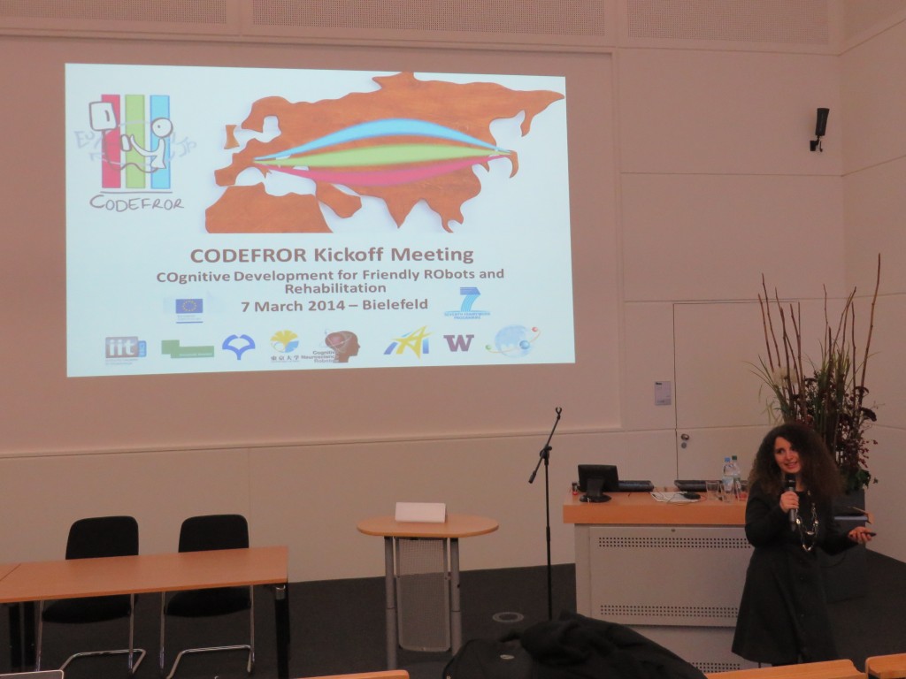 Alessandra Sciutti opening the kickoff meeting